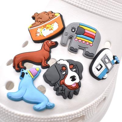 China Shoe Charm Autism Croc Charms PVC Rubber Shoes Charms Autism Awareness Clock Bulk Accessories for sale