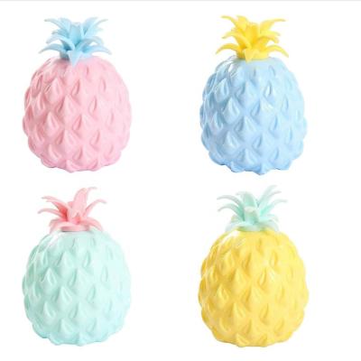 China XINGMING Anxiety Relief Stress Reliever 1 SET 12 PCS TPR Conduit Pineapple Soft Anti Stress Rubber Compression Decompress Pineapple Ball for sale