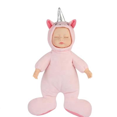 China Light Music Baby Sleeping Toy 35 Cm Soothes Plush Toys With Sound for sale