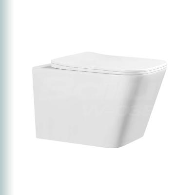 China BAILU W-03E Concealed Cistern - European Luxury Ceramic Bathroom Square Bidet Martix Short Wall-Hung P-Trap Concealed Toilet - Purchase Toilet for sale