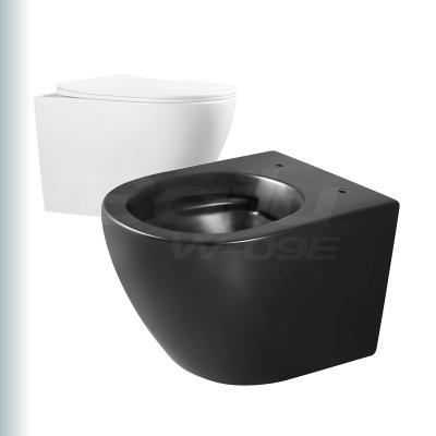 China BAILU W-09E Concealed Ceramic Cistern Sanitary Ware Toilet Bowl Wall-Hung Toilet Set For Concealed Ceramic Cistern Lavatory With Soft Closed Seat for sale