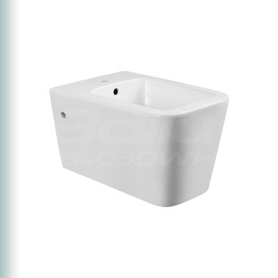 China Modern Minimalist BAILU B-03DWH Ceramic Bidet Sanitary Attachment Toilet Ware Square Shape Long Big Tall Bidet Para Inodoro For Hotel for sale