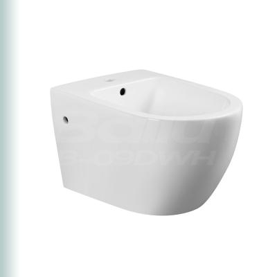 China BAILU B-09DWH Ceramic Wall-Hung Toilet Set Minimalist Sanitary Ware Bowl Concealed Ceramic Cistern Lavatory With Soft Closed Seat for sale