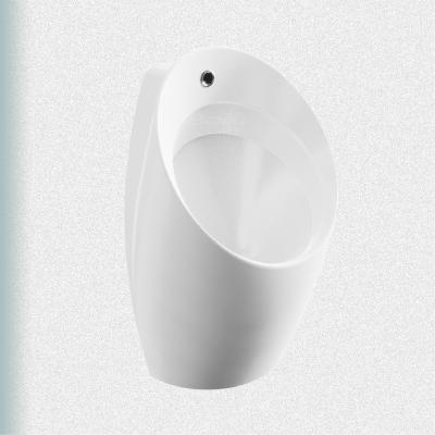 China Unique Modern Aesthetic Hidden Sensor Urinal BAILU U-01 Flush Valve Urinal Egg Shape Splash Retainer Top Urinal for sale