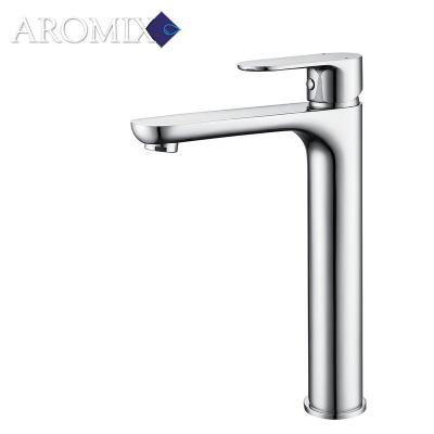 China Other Type Tall Basin Water Mixer Tap Bathroom Sink Deck Mounted Brass Faucet for sale