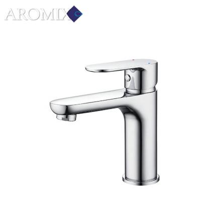 China Other Luxury Waterfall Cold And Hot Water Mixer Tap Brass Single Hole Bathroom Basin Faucet for sale