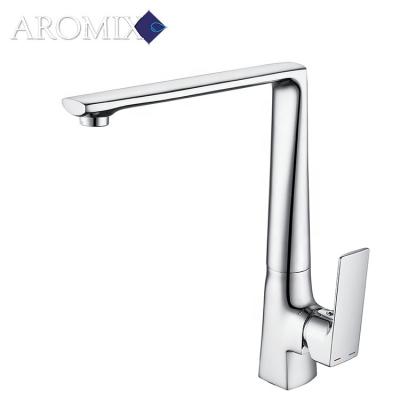 China Other Hot Sale Square Modern Single Handle Deck-Mounted Kitchen Basin Faucet for sale