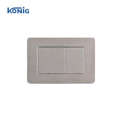 China Concealed Cistern SS304 Stainless Steel Bathroom WC Toilet Concealed Cistern Double Flush Plate Front Press Button Panel for sale