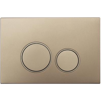 China Bright Chrome color in the wall toilet knob champagne gold citsern flush plate for sale