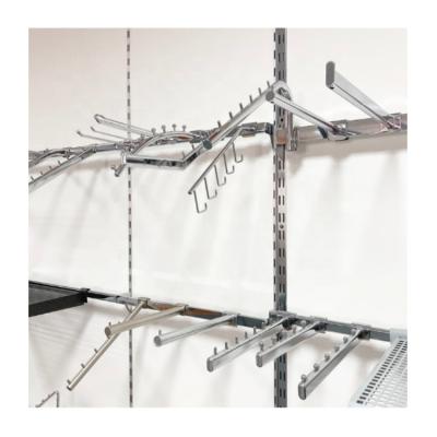 China Modern Wholesale Manufacturers Lock fixing of hanging wall upright Metal Shelf open closet for sale