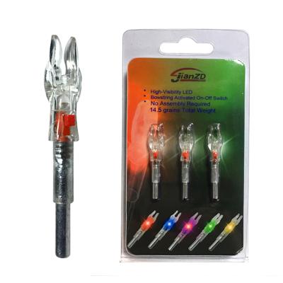 China NOCK 4.2 Mm Double Clip Slot Archery Nocks Arrow LED Lighted 1.65 Inch Automatic Shooting Arrow for sale