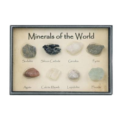 China Europe Ore Natural Crystal Specimens 8 Kinds Of Geology Mineral Rough Natural Teaching for sale