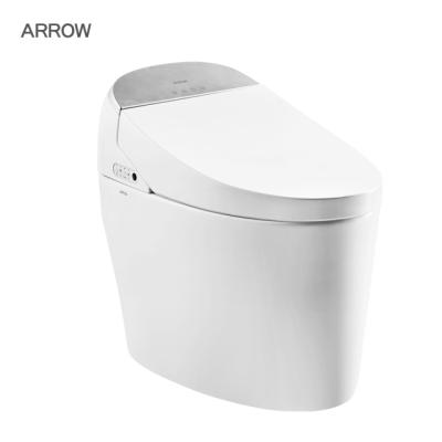 China Automatic Operation ARROW Brand No Tank Automatic Operation Spray Nozzle Water Saving Wash Bathroom Sets Toilet WC Price for sale