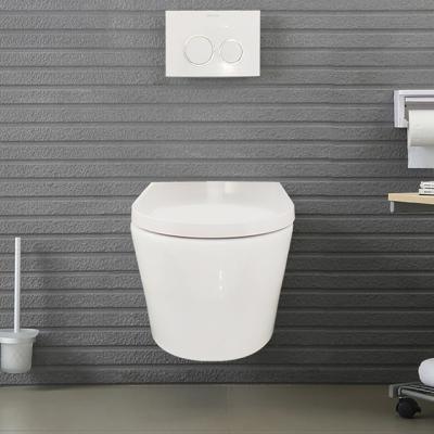 China Hidden Tank Water Saving Wc Smart P-trap Smart Toilets Ceramic Smart Wall Hung Mounted Toilet for sale