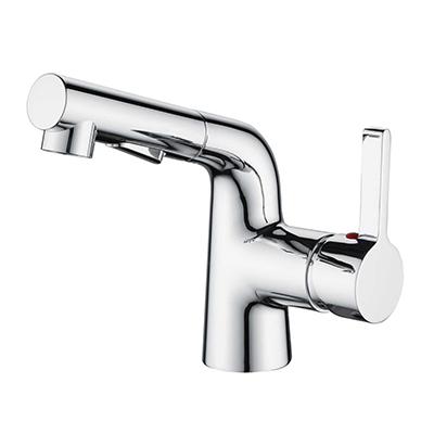 China Metered Faucets Handle Basin Sink Hand Faucets Pull Out Faucet Hot Water Tap for sale