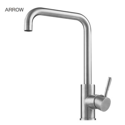 China ARROW Thermostatic Brand Faucets Cold Hot Water Brushed Valve Water Stream Kitchen Sink 304 Stainless Steel Ceramic Faucet for sale