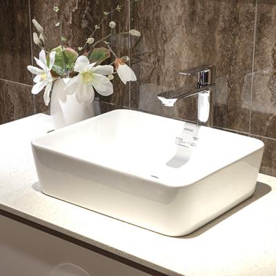 China Modern ARROW Brand Selling Rectangular Bathroom Shower Water Faucet Solid Face Outdoor Hand Wash Ceramic Basin for sale