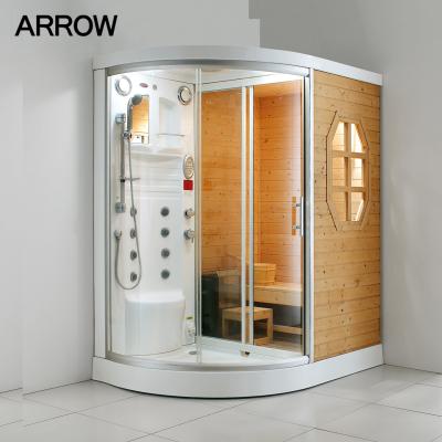 China Multifunctional Luxury Enclosed Portable Toilet Top Cover Portable Toilet Door Steam Bath Shower Enclosure for sale