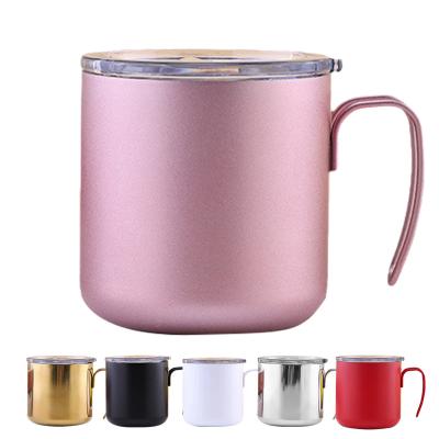 China Wholesale Carabiner 350ml/12oz Durable High Quality Wall Mount Stainless Steel Coffee Mug Double Camping Tumblers With Carabiner Mug for sale