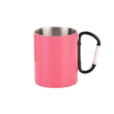 China Hot Selling Viable 18oz Sublimation Blanks Powder Coating Tumbler Water Office Cup Bottles With Handle for sale