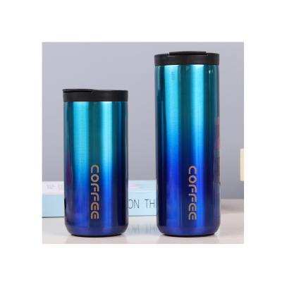 China Car Gift Customized PORTABLE Stainless Steel Body Mug Upright Vacuum Insulated Double Wall Desktop Mug for sale