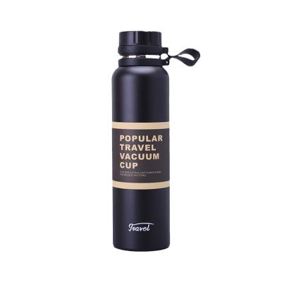 China PORTABLE Custom Camping Travel Vacuum Flask Custom Water Bottle With Handle And Lid Cup for sale