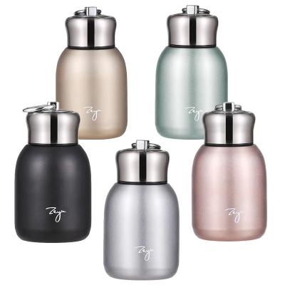 China 10oz Bpa Custom Thermos Bottle Logo Handle PORTABLE Double Wall Free Cold and Drink Vacuum Insulated Stainless Steel Water Bottle Bag for sale