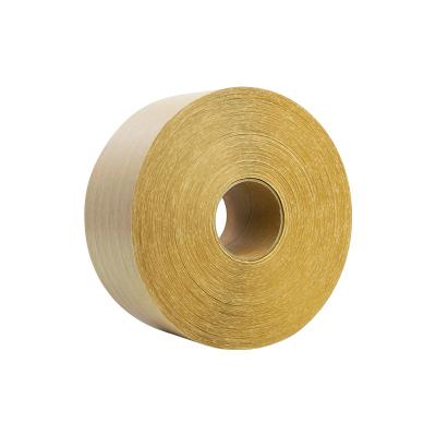 China Carton Sealing Custom White Kraft Paper Wide Use Heavy Duty Brown Gummed Wet Water Activated Tape for sale