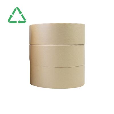 China Eco-Friendly High Quality Kraft Damp Water Sealing Paperboard Activated Kraft Brown Custom White Gummed Paper Tape for sale