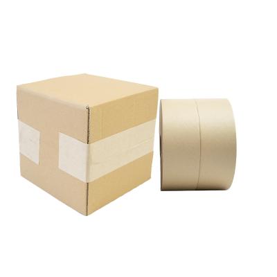 China 1 Piece Delivery 2.75 Inch 656Ft Wet Carton Sealing Water Activated Bonded Kraft Paper Brown Custom White Printing Packing Tape for sale