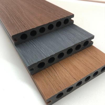 China Outdoor Wpc Decking Wpc Flooring Board Outdoor Composite Waterproof Wood Plastic Decking Pool Deck Cavity for sale