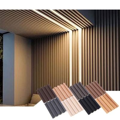 China Morden environment friendly luxury laminate 3D wpc interior wall panel for living room decorative exterior wood wall panel plastic composite cladding for sale