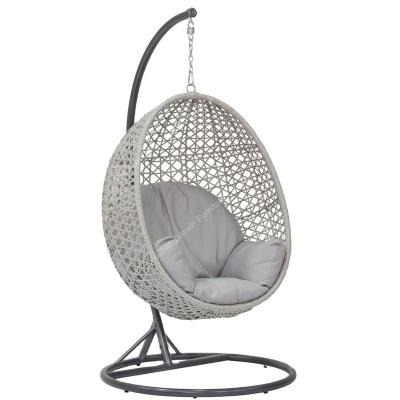 China Contemporary in Style Modern Indoor Swings Hanging Egg Chair Swings Rattan Swing Garden Weave Outdoor Patio Woven Egg Hanging Chair for sale