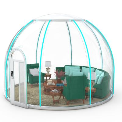 China Fashionable luxury bubble dome inflatable glamping glass for sale transparent luxury hotel with bathroom room canvas outdoor resort tent for sale