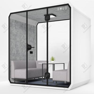 China Office Modular Portable Booth Isolation Telephone Booth Classic Acoustic Soundproof Private Meeting Pod for sale