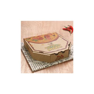 China food & Beverage Packaging Disposable Takeaway Portable Pizza Wrapping Paper Packaging Box Customized for sale