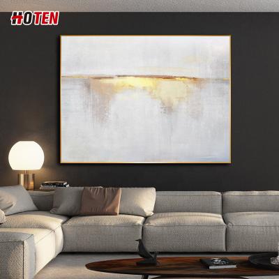 China Abstract Wall Picture Handmade Gold Foil Oil Painting On Canvas for sale