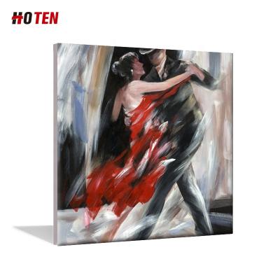 China Decorative Hand Painted Oil Painting 100% Oil Painting Abstract Spanish Ballroom Dancer Woman Flamenco Wall Paintings for sale