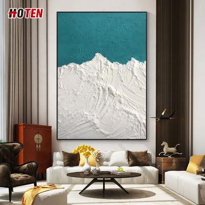 China Three-dimensional decorative modern minimalist art seascape oil painting landscape hanging painting abstract hand-painted painting for sale