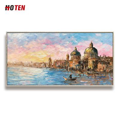 China Retro Modern Handmade Venice Painting In Attractive Landscape Painting Clouds for sale