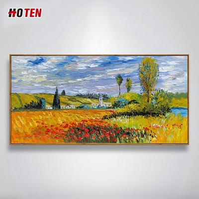 China Decorative painting of Monet's paintings modern hand-painted oil painting of strong landscape knife famous landscape painting for sale