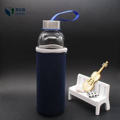 China 16oz Beverage Round Smoothie Bottle With Screw Lids For Drinking for sale