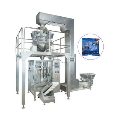 China Rice Sugar Bean Weighing Packaging Automatic Vertical Food Granule Grain Packing Machine For Sale for sale