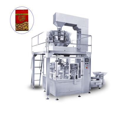 China Automatic Food Multihead Weigher Salad Giving Bag Packing Machine for sale