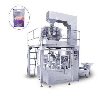 China Automatic Food Multihead Weigher Dried Fruit Screw Coffee Bean Salad Giving Bag Packing Machine Te koop