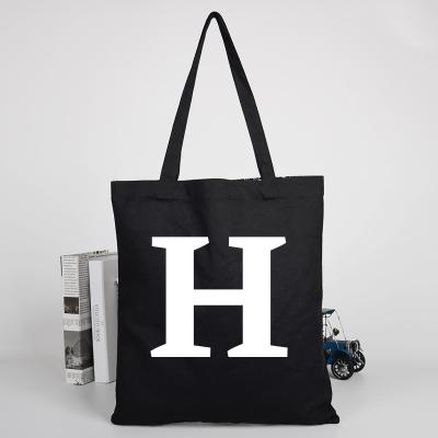 China Custom HTV Heat Transfer Vinyl Eco-friendly Sublimation Customize Blank Canvas Cotton Polyester Alphabet Bag for sale