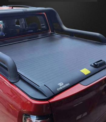 China New HFTM High Quality China-chic Pickup Truck Accessories Retractable Hard Manual Tonneau Cover For Ford rander manufacturer hot sale for sale