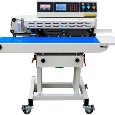 China Food New Products Fully Automatic Inkjet Foil Sealing Machine 220V/50-60HZ Automatic Sealing Machine for sale