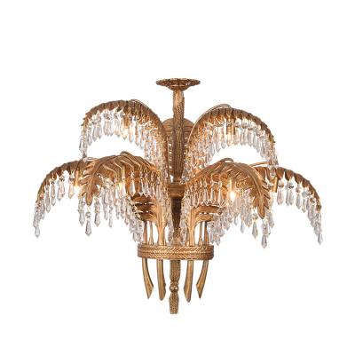 China Modern Clear Fixture Hotel Water Drops Luxury G9 Chandelier Crystal Ceiling Light Made in China for sale