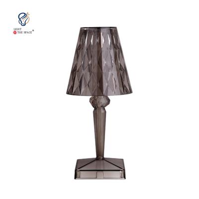 China Hot Sale Modern Luxury Acrylic Led Night Light Rechargeable Bedside Table Lamp Crystal Table Lamp Rechargeable Touch for sale